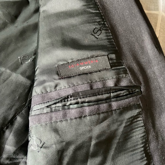 ISAIA NAPOLI "Aquaspider" Gray Suit Jacket 3-2 Button Roll Wool 44 US/54 EU - Picture 9 of 13